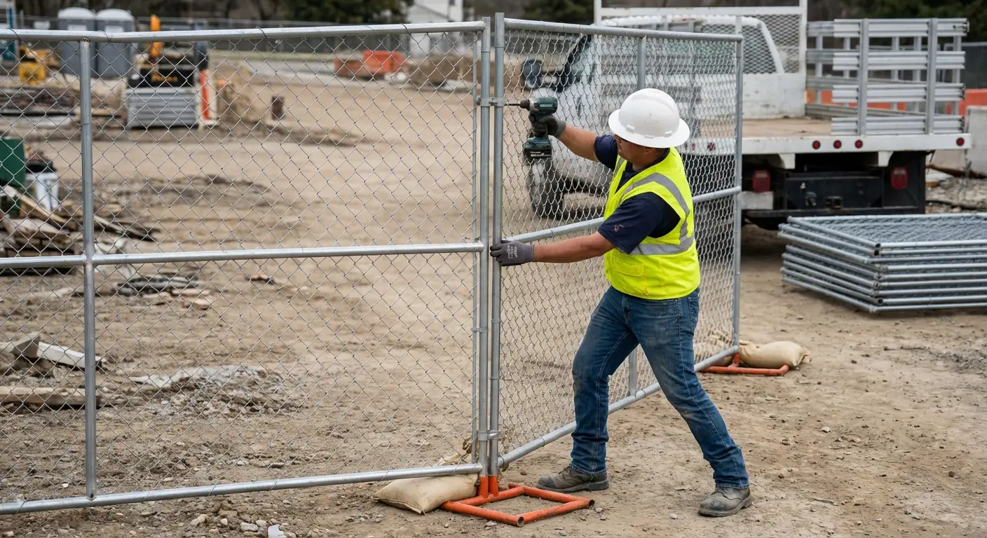 Modular fence reconfiguration system in action in Fairfield, CT