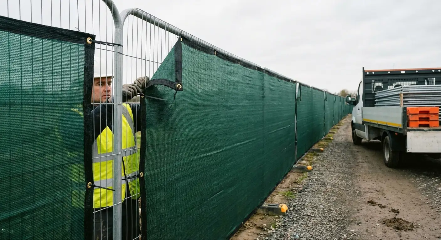 High security temporary fencing perimeter in Fairfield, CT