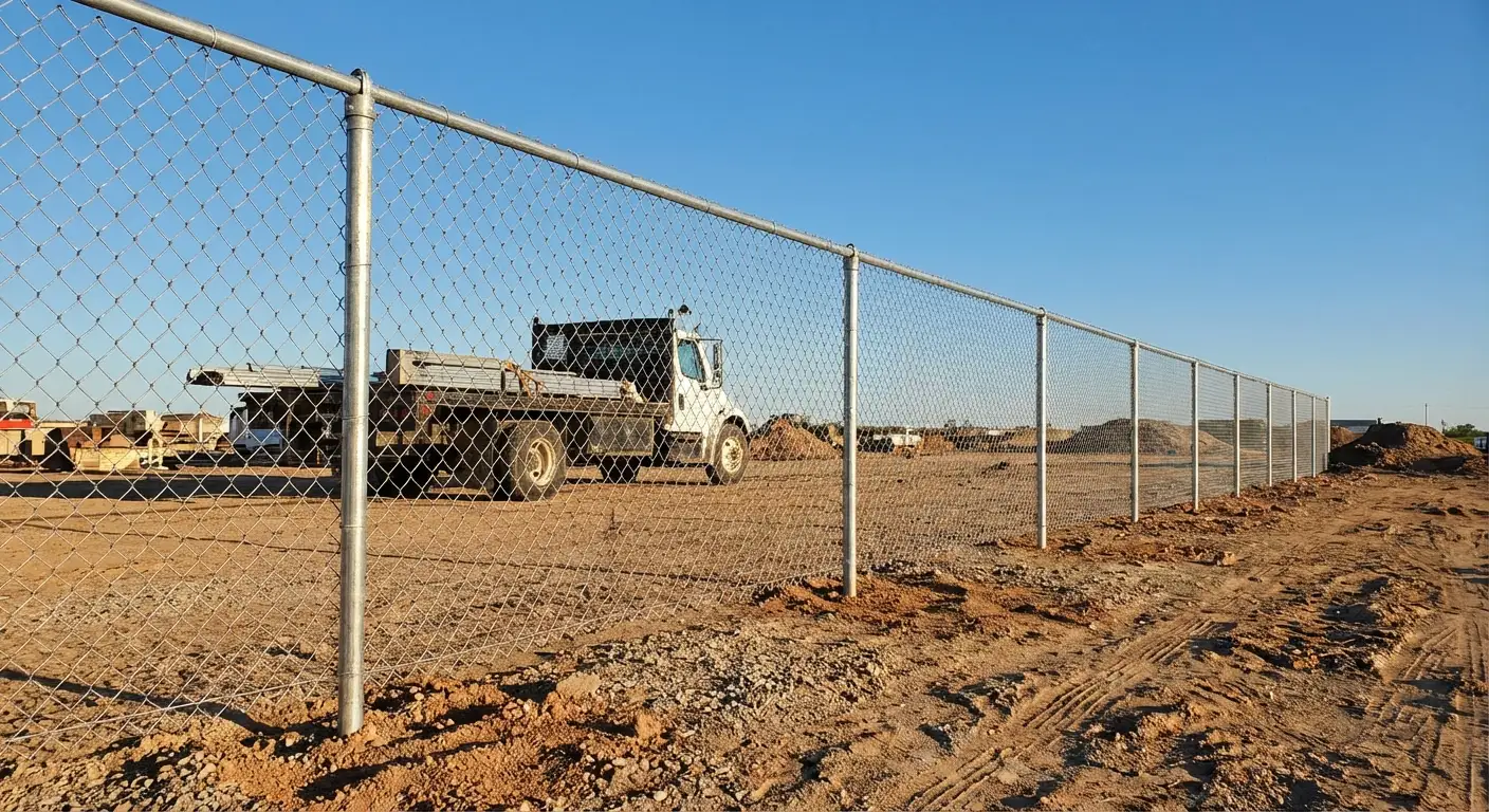 Wind-rated temporary fencing site in Fairfield, CT