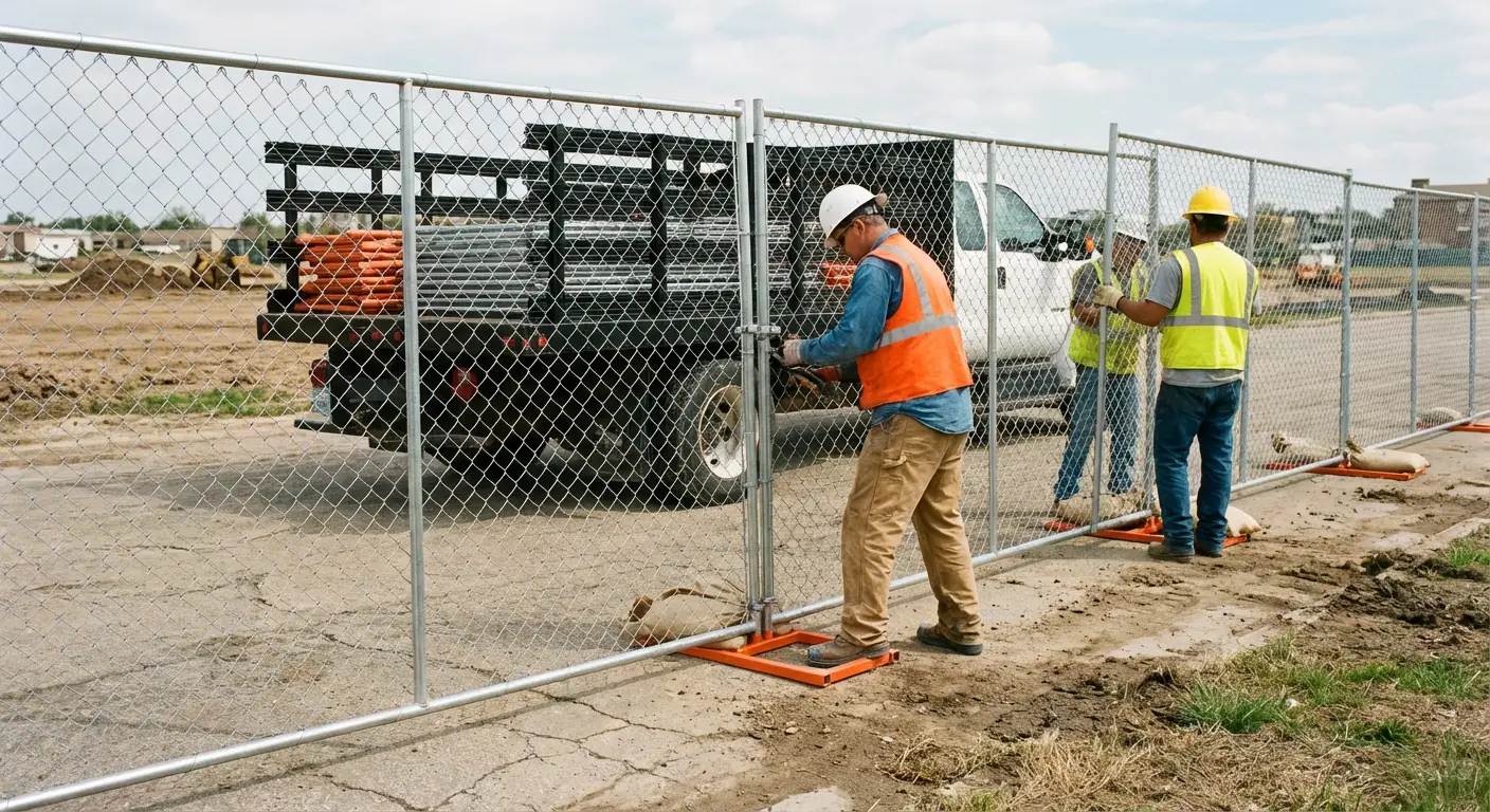 Temporary fencing deployment in Fairfield, CT