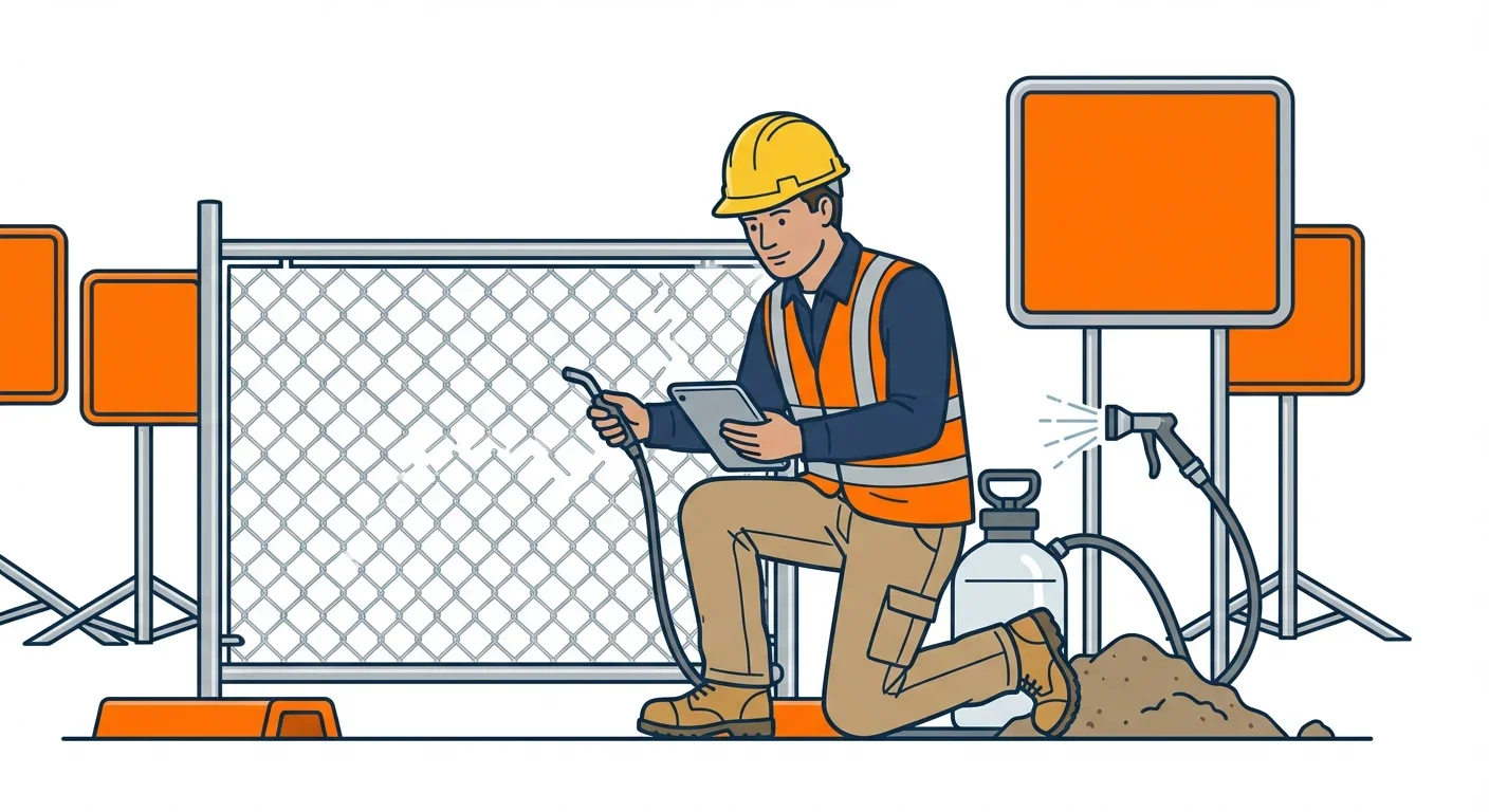 SWPPP Dust Compliance Warning Signs Infographic in Fairfield, CT